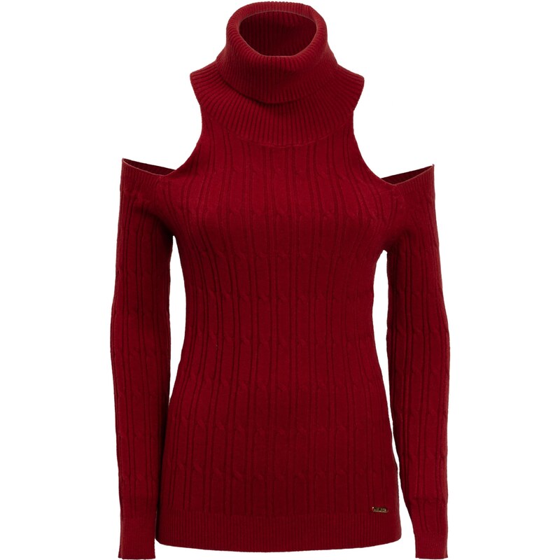 Influencer Sveter tmavočervená 65883812