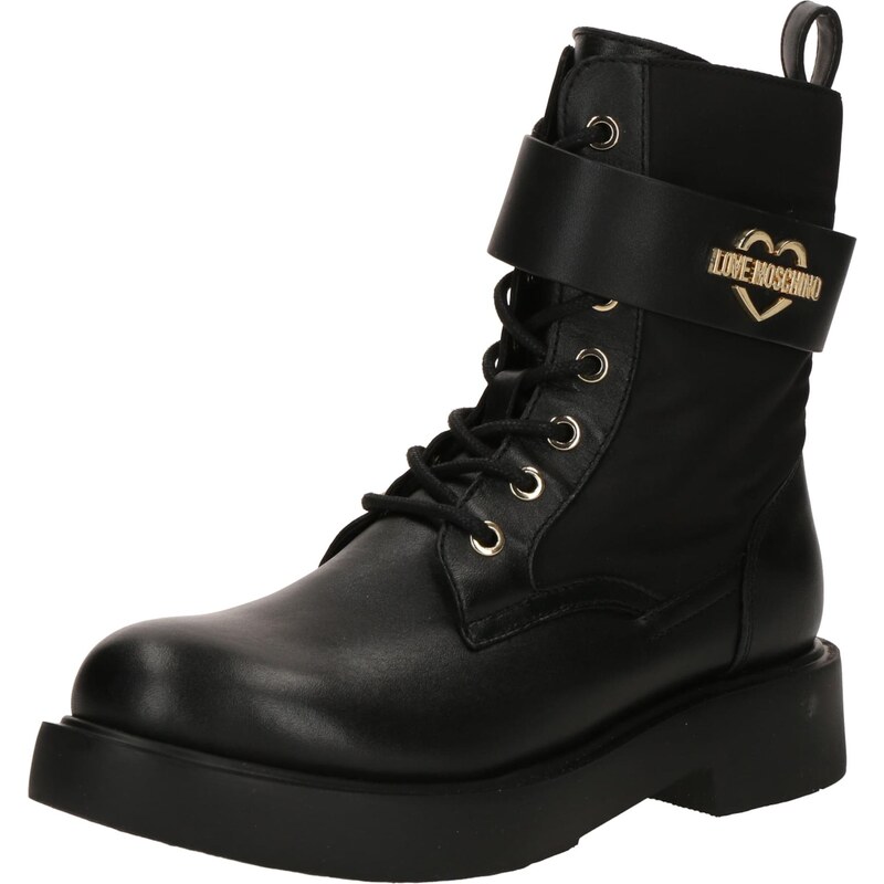 Love Moschino Šnurovacie členkové čižmy čierna 64746804