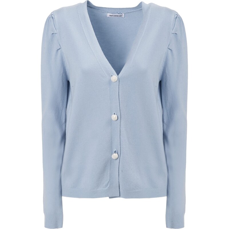 Influencer Kardigán dymovo modrá 65883855
