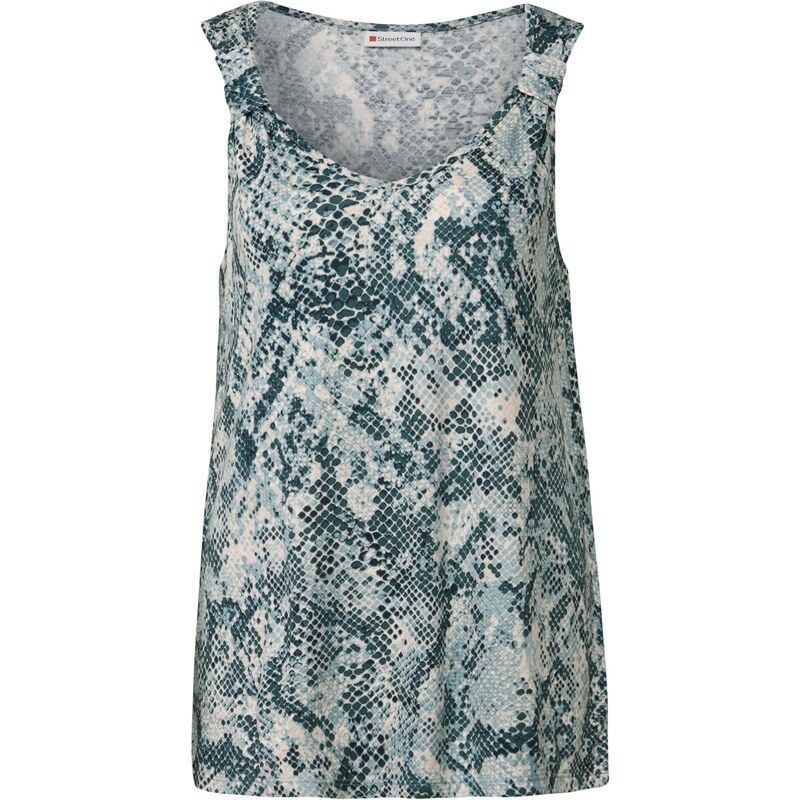 STREET ONE Top modrozelená / svetlomodrá / biela 64603104
