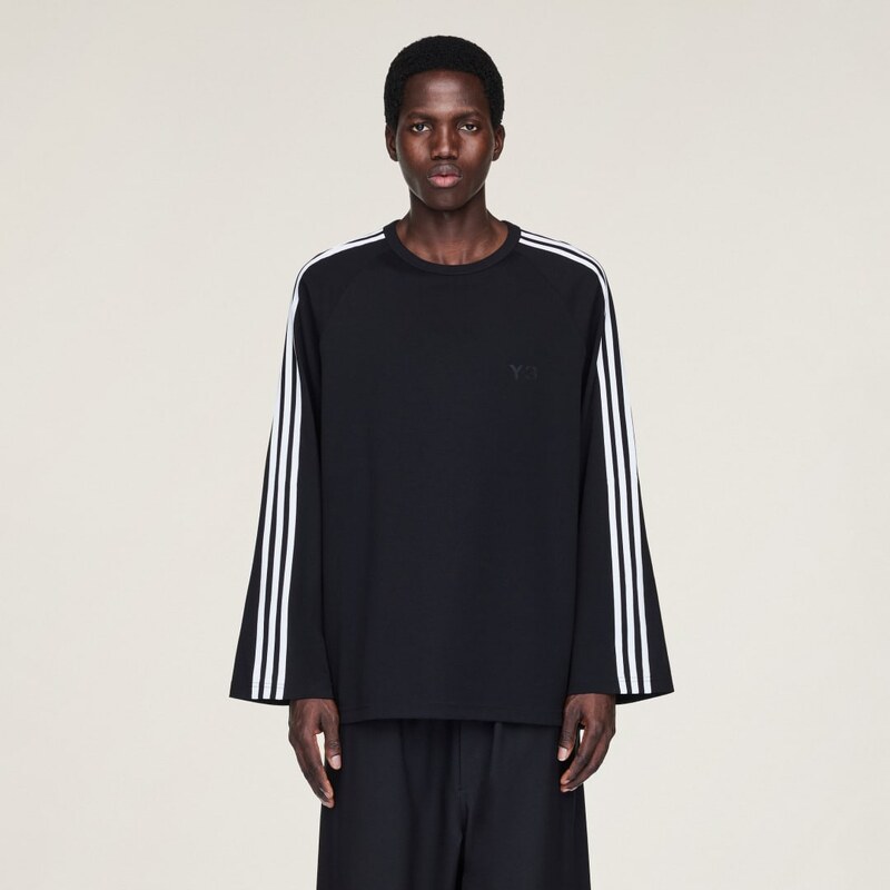 Adidas Tričko Y-3 Long Sleeve Tee 3-Stripes 64603343