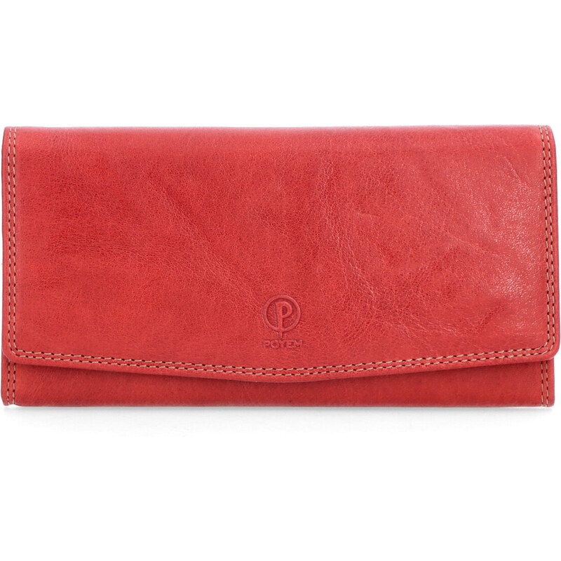 Dámska kožená peňaženka Poyem červená 5215 Poyem CV 64020016