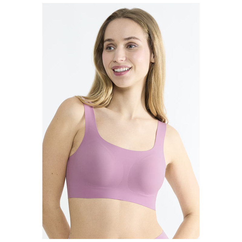 Bezšvová podprsenka Sloggi Zero Feel 2.0 Top staroružová 64733886