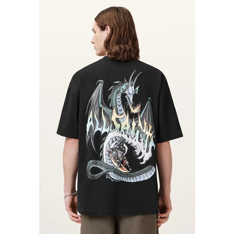 Bavlnené tričko AllSaints DRAGON 64722227