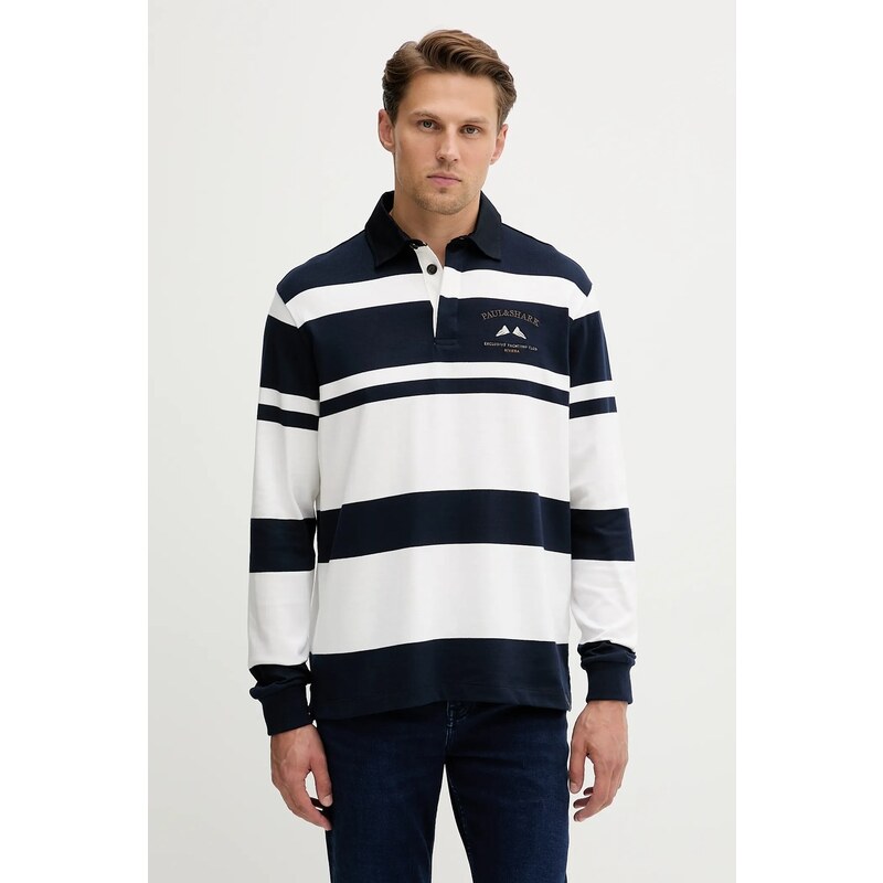 Bavlnené tričko s dlhým rukávom Paul&Shark Knitwear 64722673