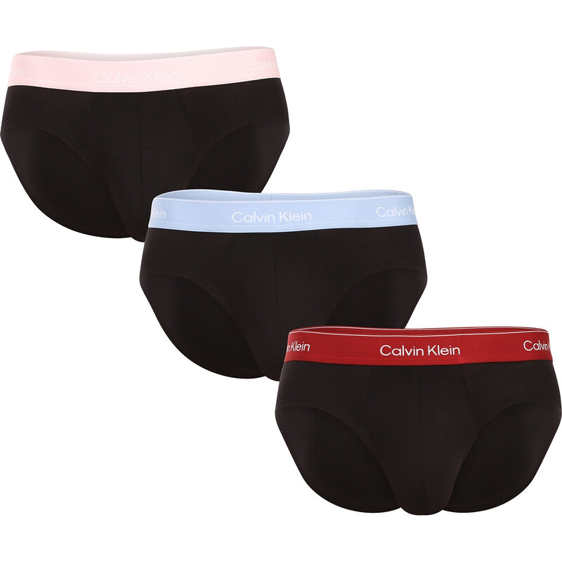 3PACK pánske slipy Calvin Klein čierné (NB4388-2VA) 64726432