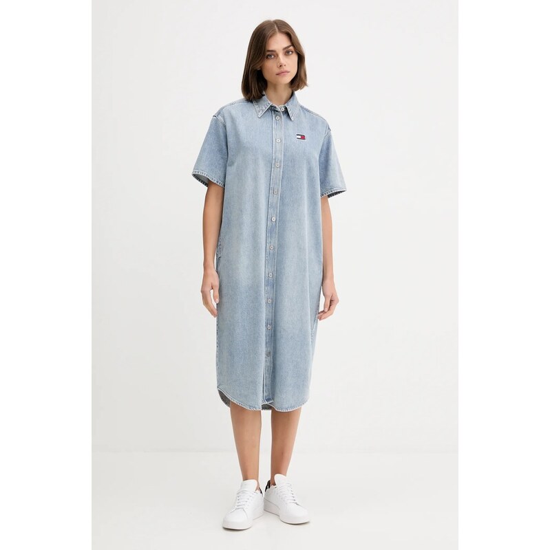 Rifľové šaty Tommy Jeans 64726943