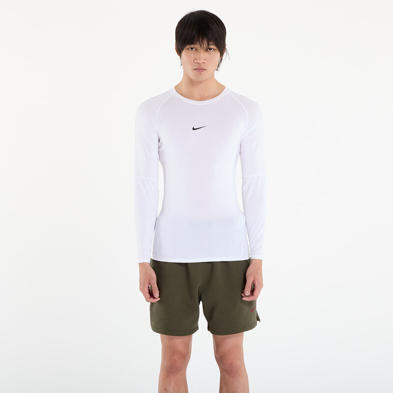 Tričko Nike Pro Mens Dri-FIT Tight Long-Sleeve Fitness Top White/ 64728078