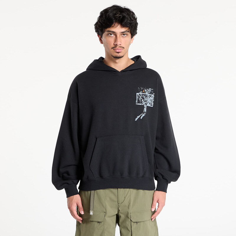 Mikina Jordan Brooklyn Mens Oversized Pullover Hoodie Black/ Starfish 64727046