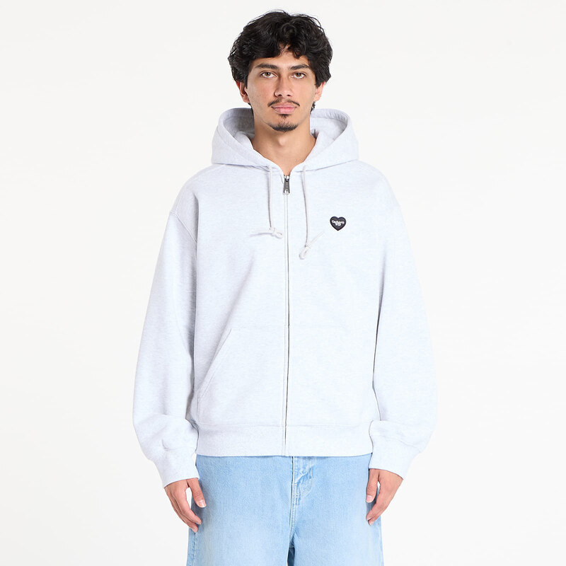 Mikina Carhartt WIP Hooded Heart II Hartt Sweat Jacket UNISEX Ash 64597689