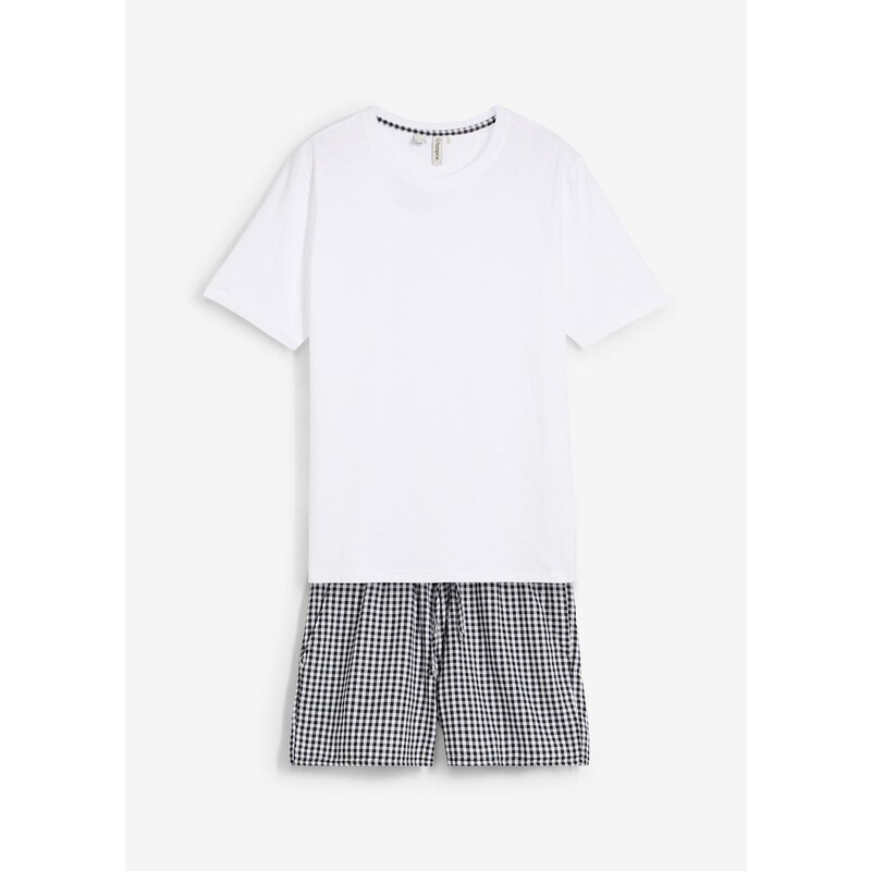 bonprix Krátke pyžamo z čistej bavlny s krátkymi rukávmi (2-dielne), 64727886