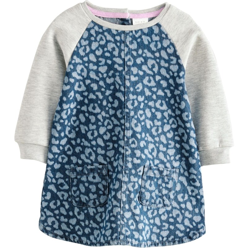 Next Šaty modrá denim / tmavomodrá / sivá melírovaná 65654824