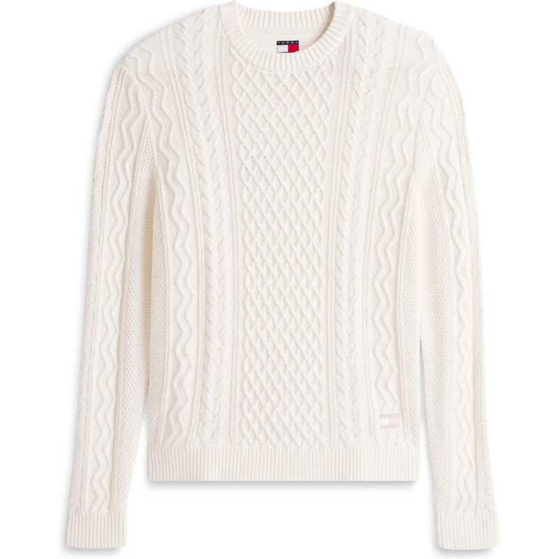 Tommy Jeans Sveter biela ako vlna 64732027