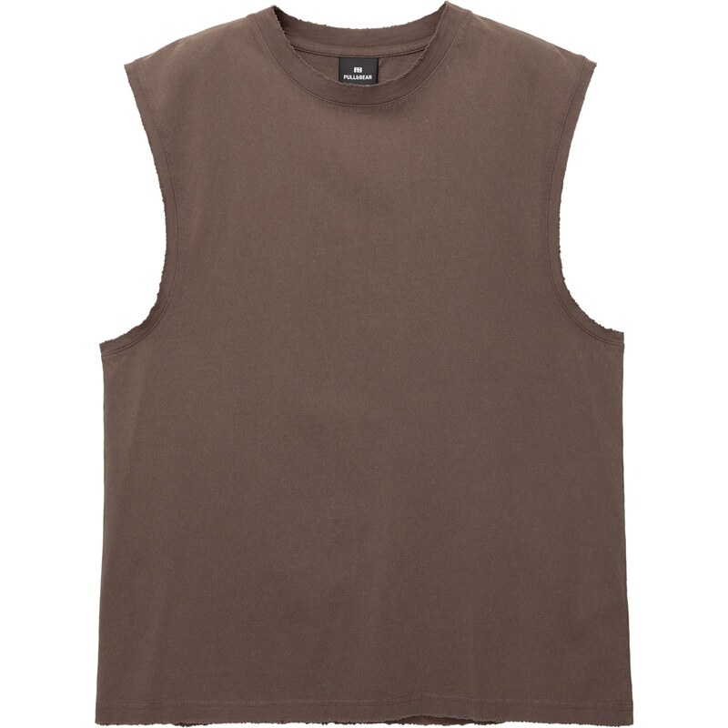 Pull&Bear Tričko hnedá 65484909