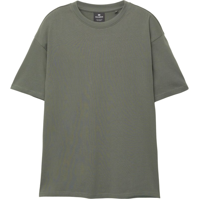 Pull&Bear Tričko kaki 65475051