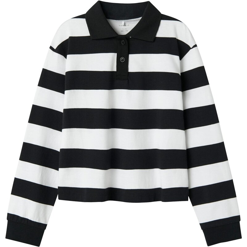 NAME IT Tričko NKFLili čierna / biela 65658463