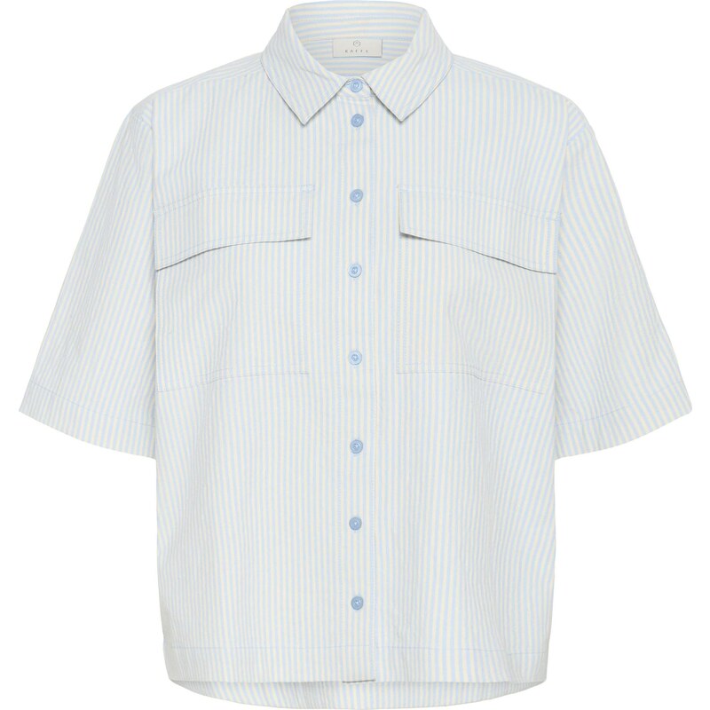 Kaffe Blúzka KAnaya nebielená / svetlomodrá 65878731