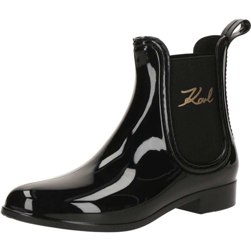 Karl Lagerfeld Chelsea čižmy zlatá / čierna 64732071