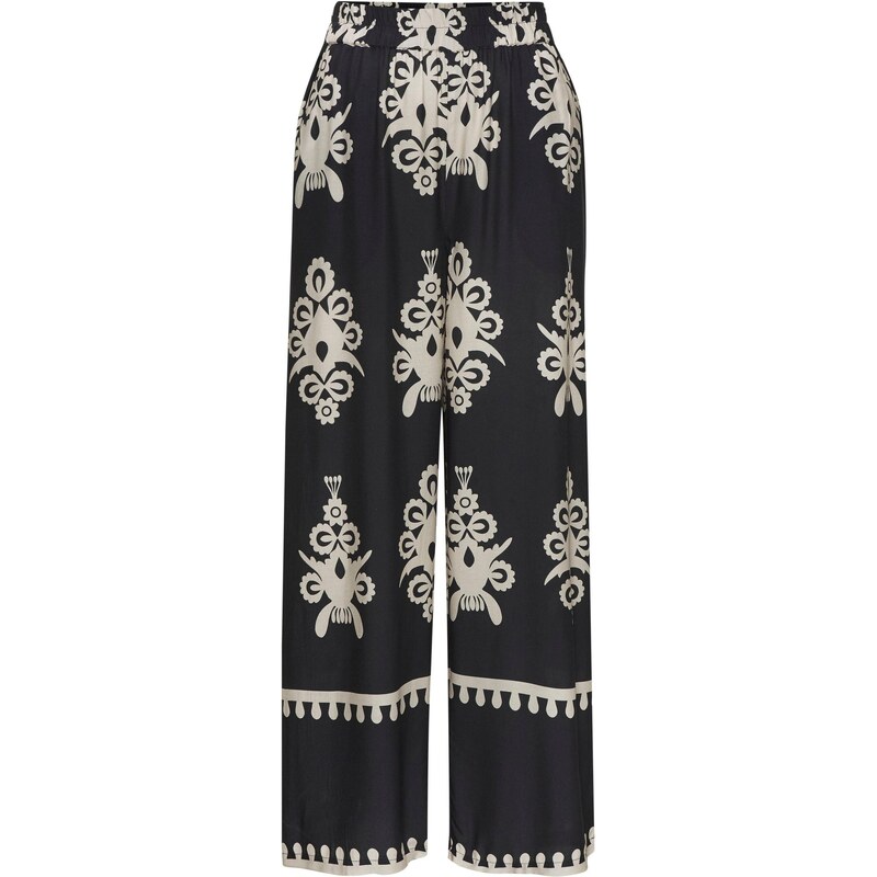 LASCANA Nohavice čierna / biela 65651029