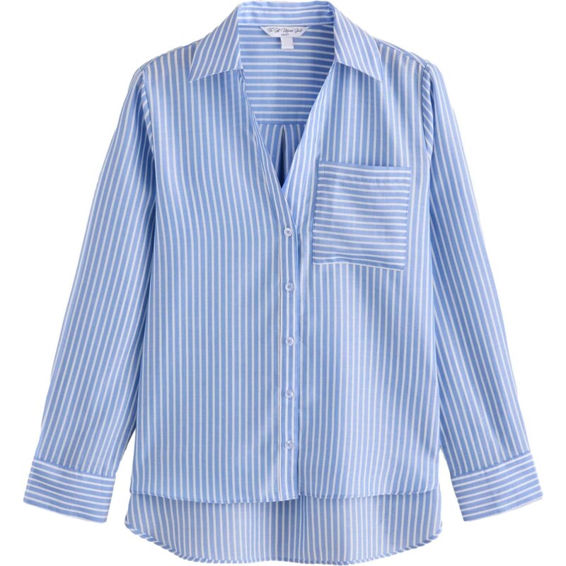 Next Blúzka modrosivá / biela 66263026