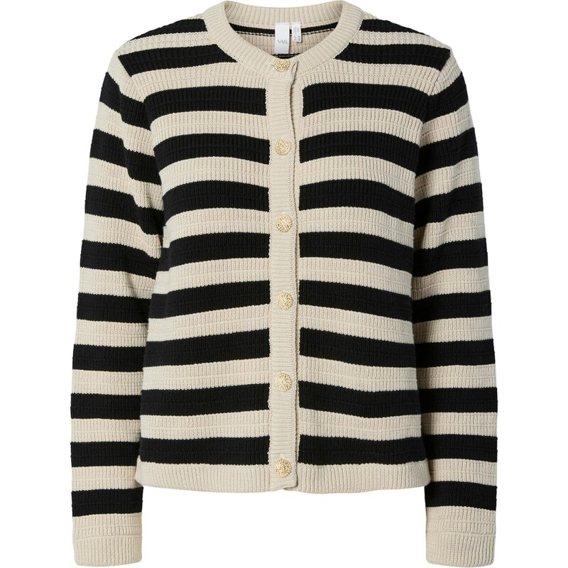 YAS Kardigán YASSIroni krémová / čierna 66050941