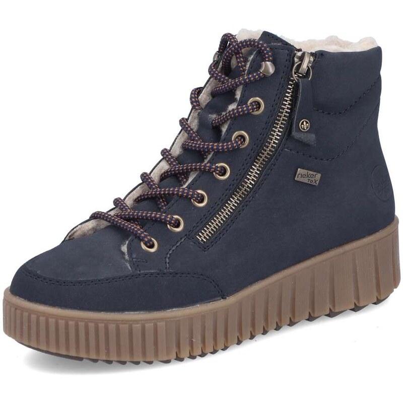 Dámska členková obuv RIEKER Y6104-14 modrá W5 64732259