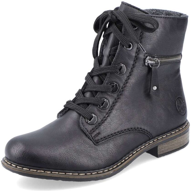 Dámska členková obuv RIEKER 71208-00 čierna W5 64735403