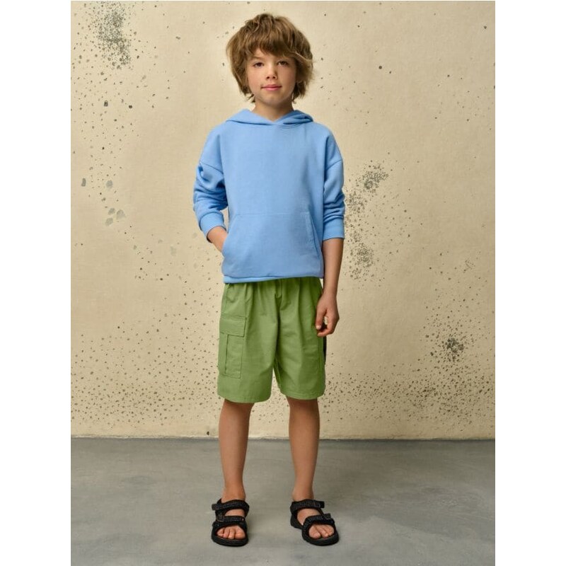 Sinsay - Cargo kraťasy - svetlozelená 65761375