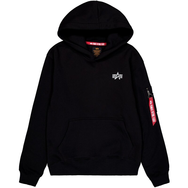 ALPHA INDUSTRIES Mikina červená / čierna / biela 61652089