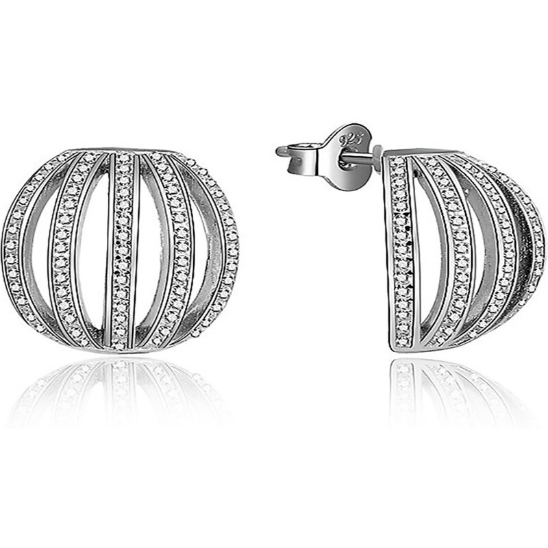 MOISS Slušivé visiace náušnice zo striebra E0003164 66586087