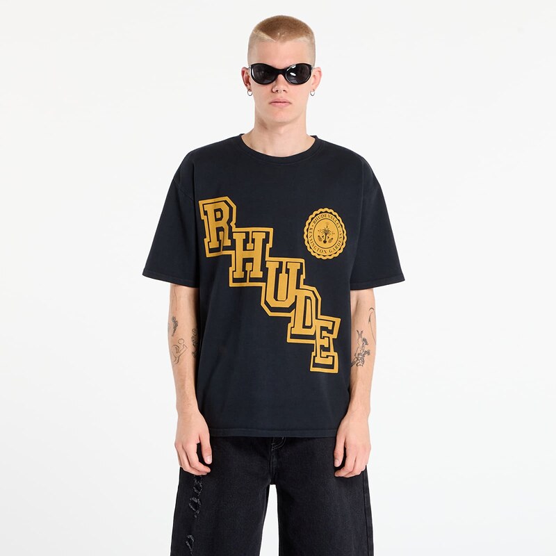 Tričko Rhude Collegiate Crest Tee Vintage Black/ Yellow XL 64741863