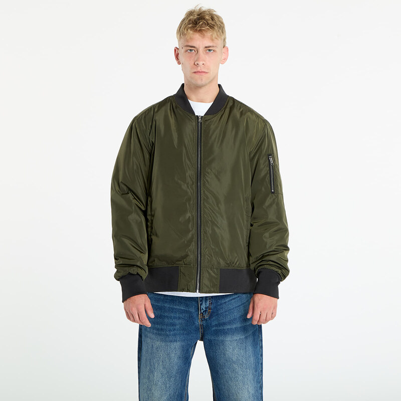 Bunda Urban Classics 2-Tone Bomber Jacket Green S 47100511