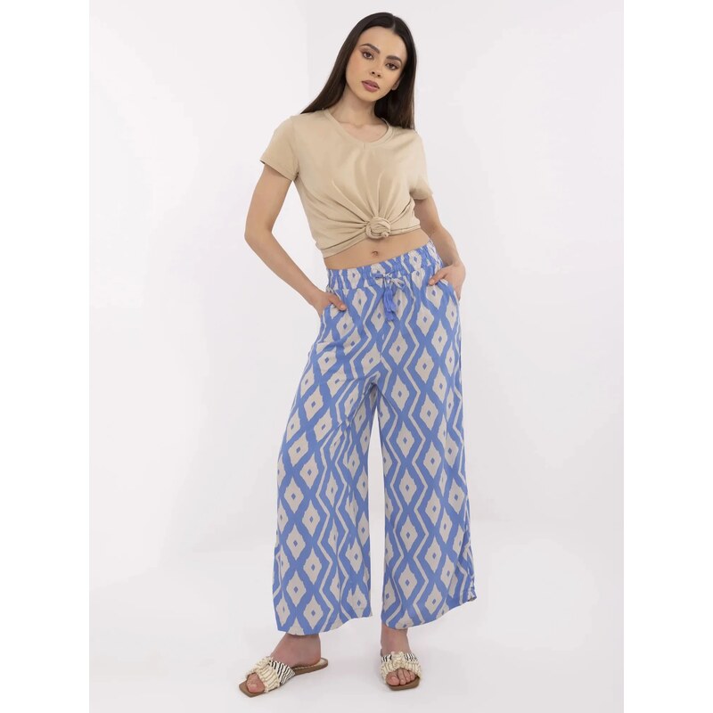 FPrice Nohavice D73771M62237H modré 64742963