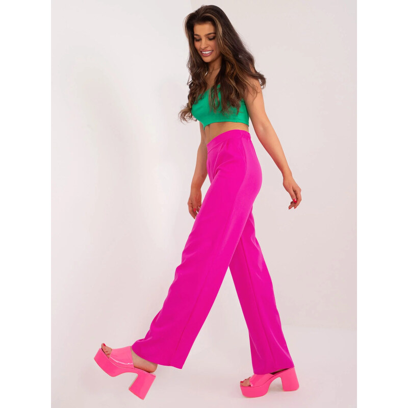 Dámske nohavice WN SP 8247.64 Neon fuchsia - Rue Paris 64743058