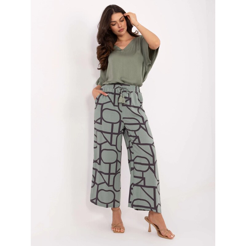 FPrice Nohavice D73771M62237G pistáciové 64743155