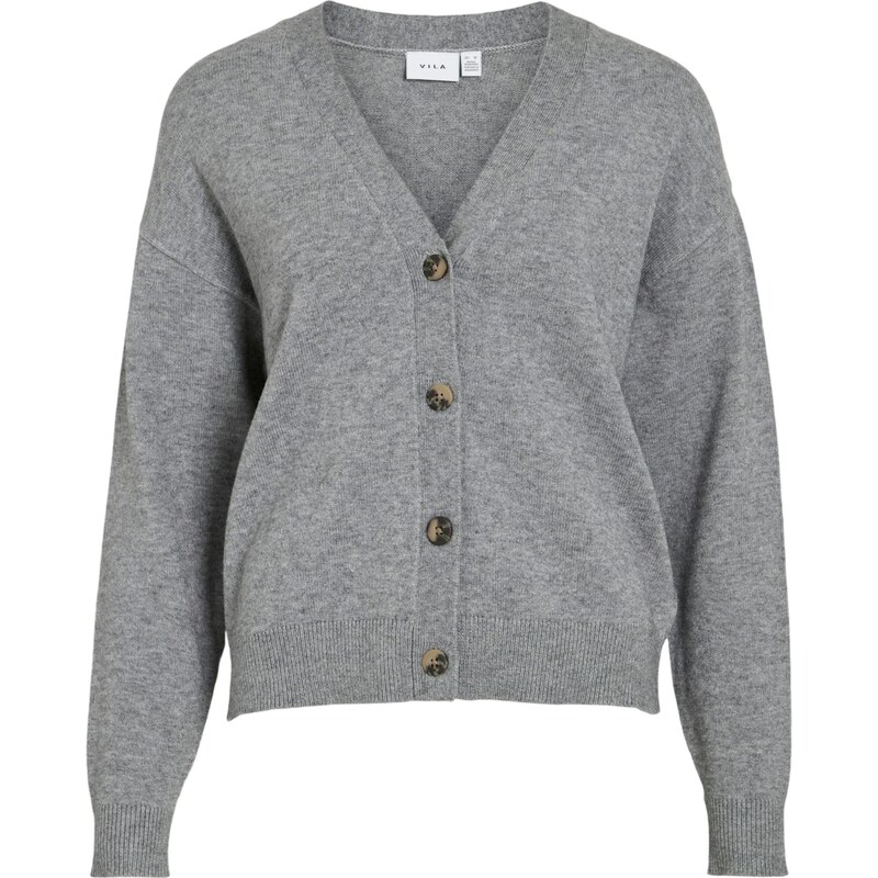 VILA Kardigán VIRil sivá melírovaná 64746857