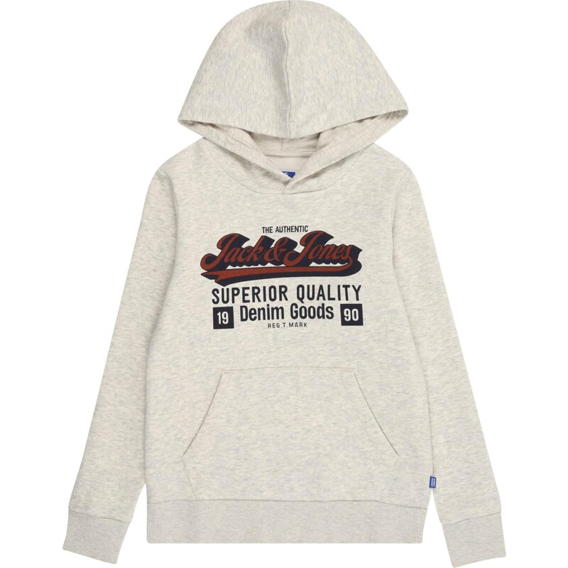 Jack & Jones Junior Mikina námornícka modrá / hrdzavo červená / biela 64746890