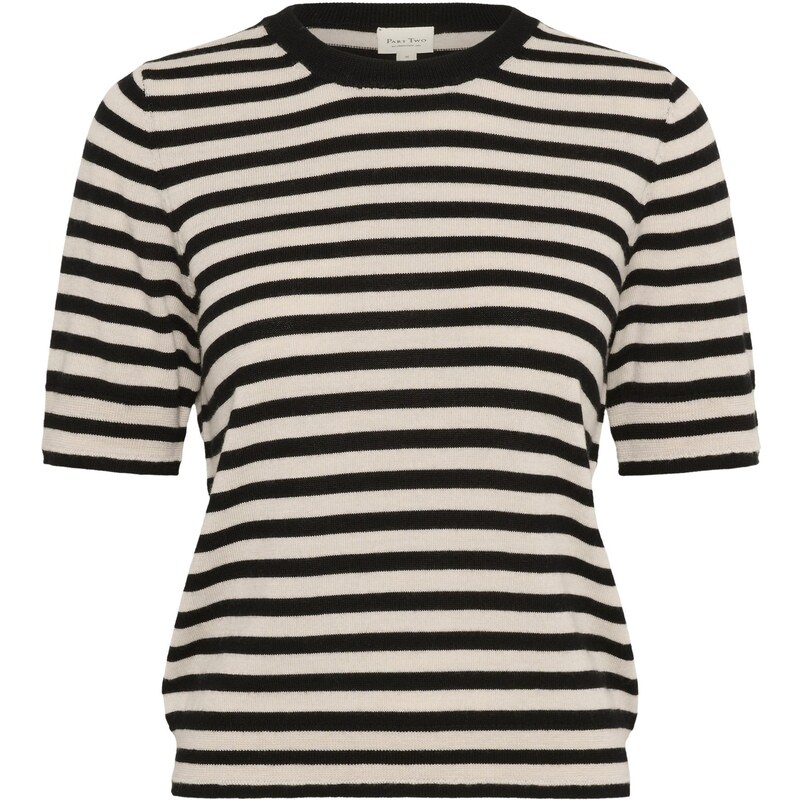 Part Two Sveter Natanya čierna / biela 65595194