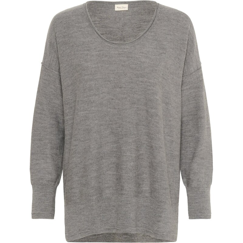 Part Two Sveter Noura sivá melírovaná 65595196