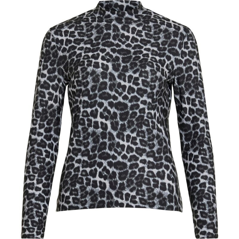 VILA Tričko VILEOA sivá / antracitová / svetlosivá 64746859