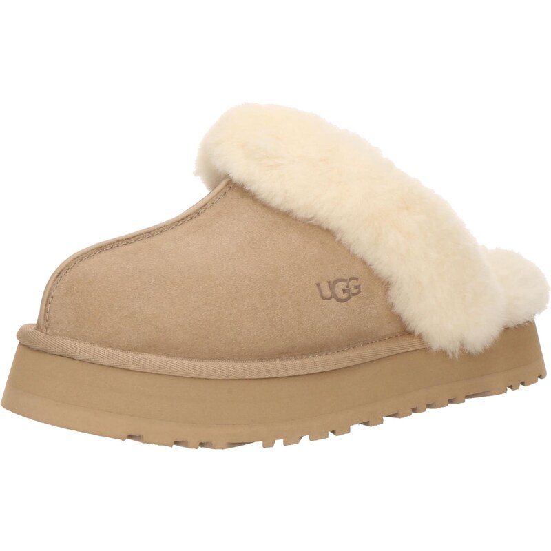 UGG Dreváky DISQUETTE béžová / krémová 65237626