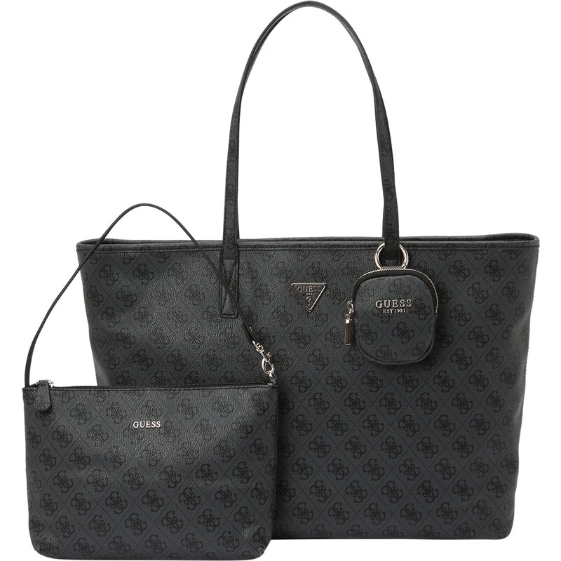 GUESS Shopper POWER PLAY II LARGE TECH TOTE antracitová / tmavosivá 64746911