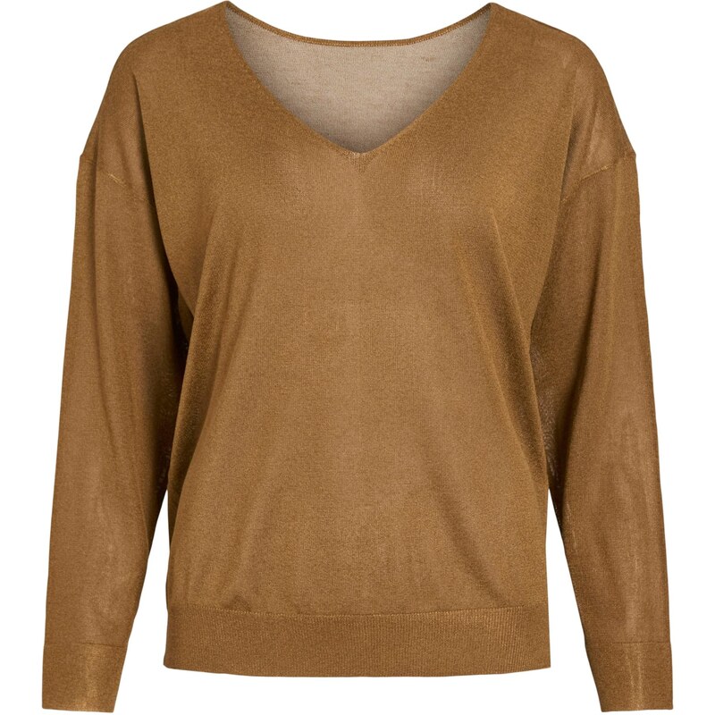 VILA Sveter VINOVY karamelová 65885541