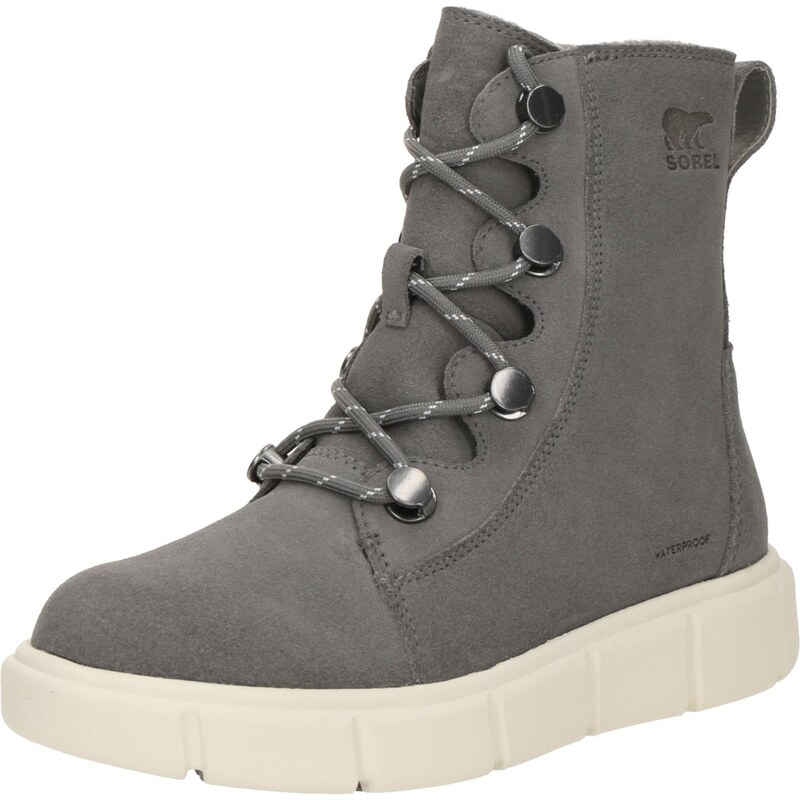 SOREL Šnurovacie členkové čižmy Explorer III Joan tmavosivá 65885606