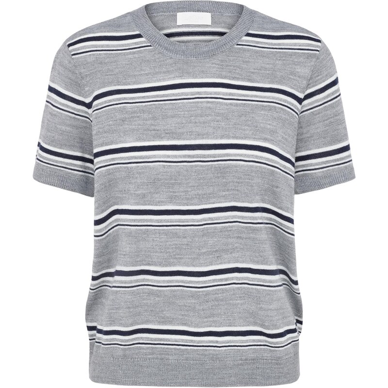 LeGer by Lena Gercke Sveter Selma tmavomodrá / sivá melírovaná / biela 66026206