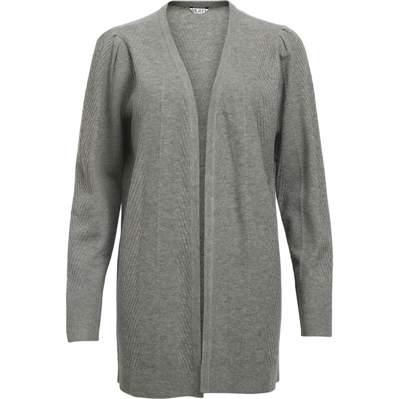 OBJECT Kardigán OBJLUNA sivá melírovaná 65658543