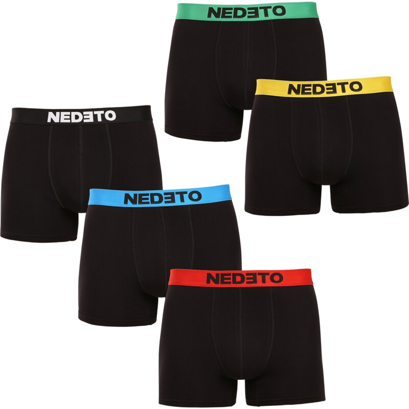 5PACK pánske boxerky Nedeto čierne (5NBC1) 64756669