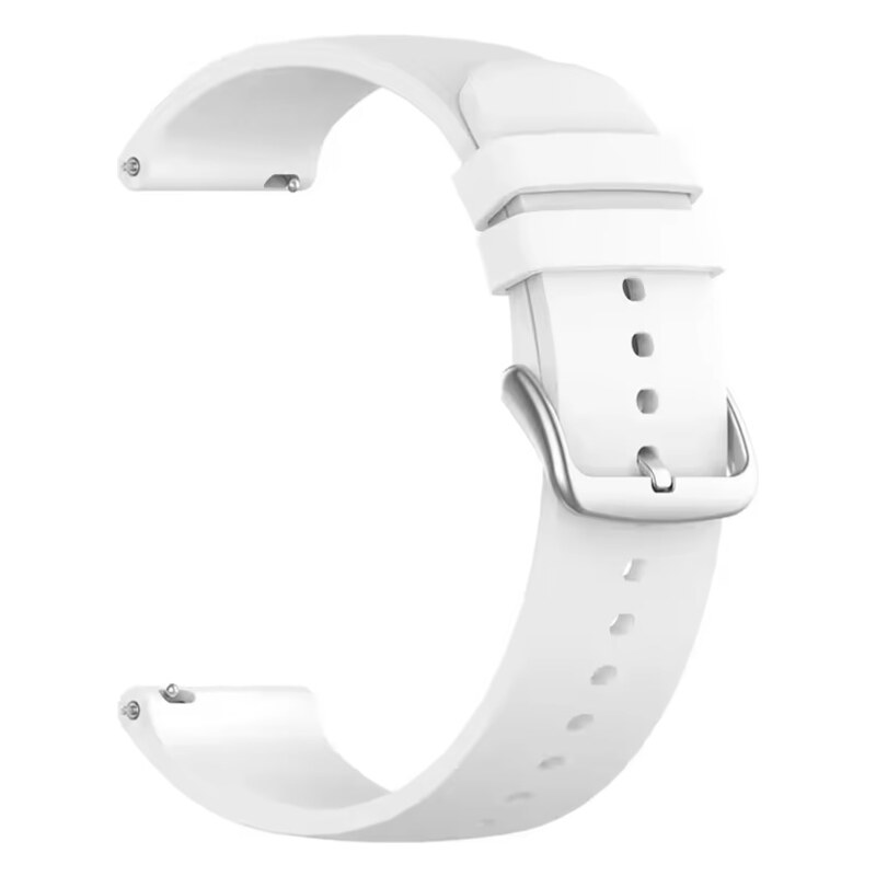 Madvell Silikónový remienok biela s hranatou sponou 22mm 46928199