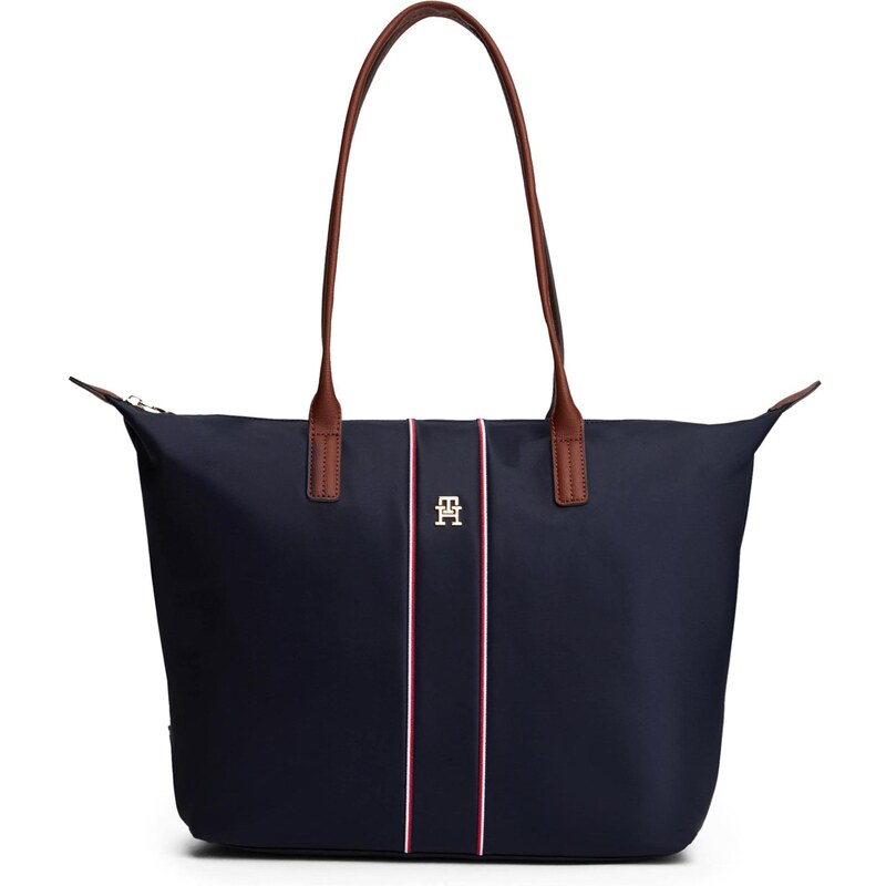 TOMMY HILFIGER Shopper POPETTE námornícka modrá / hnedá 64757889
