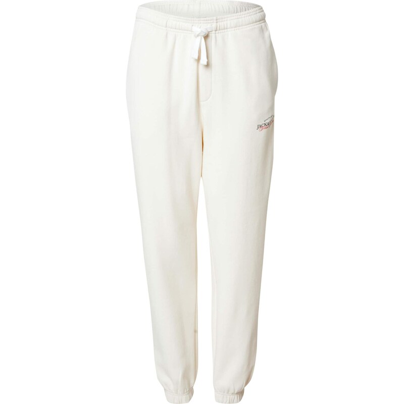 JACK & JONES Nohavice JPSTKane Billy červená / čierna / biela ako vlna 64758131